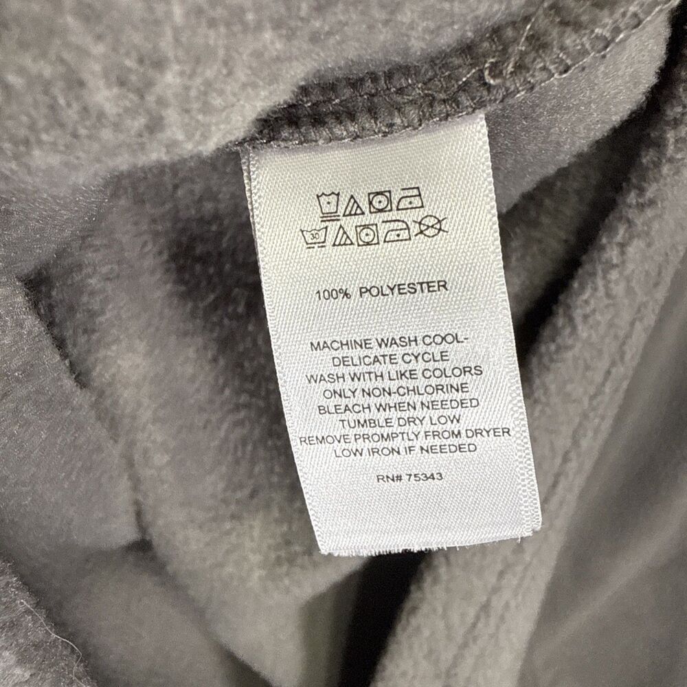 Telluride Clothing Company Men’s Fleece Pullover Snap Button Large Grey Pocket - Picture 10 of 12